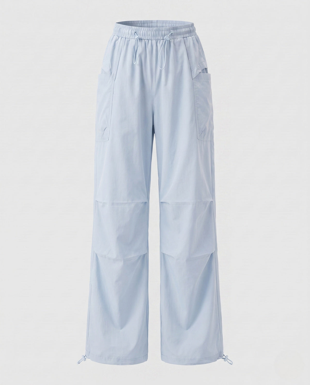 Women's lightweight cargo trousers with adjustable waistband and practical pockets - product shot