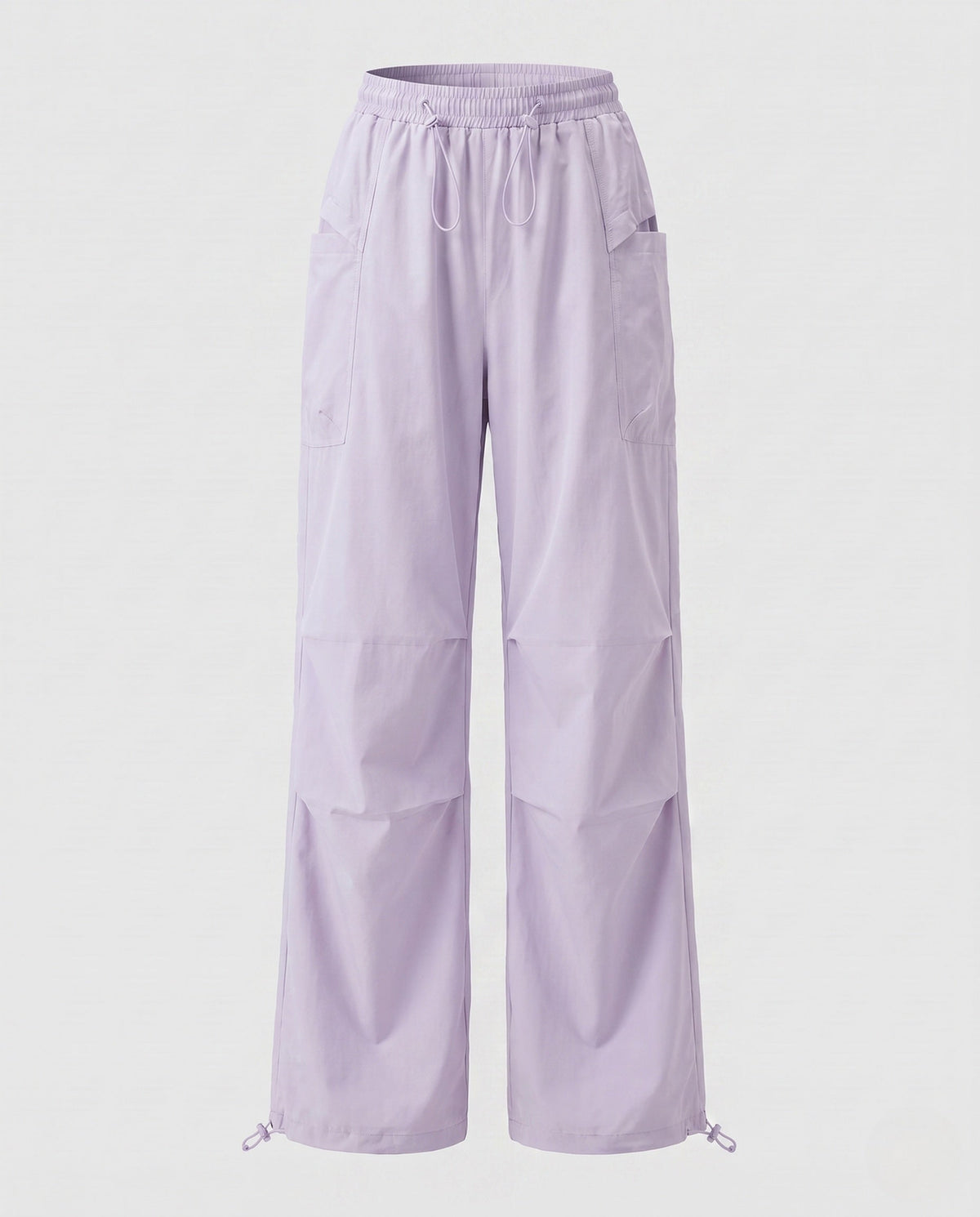 Women's lightweight cargo trousers with adjustable waistband and practical pockets - product shot