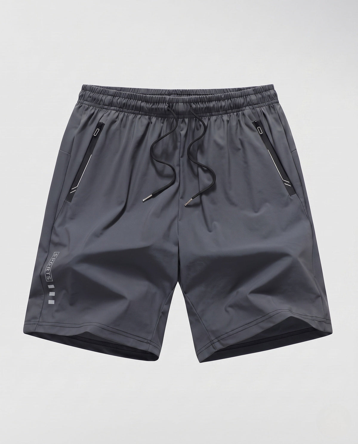 Women's lightweight sports shorts with zip pockets - product shot