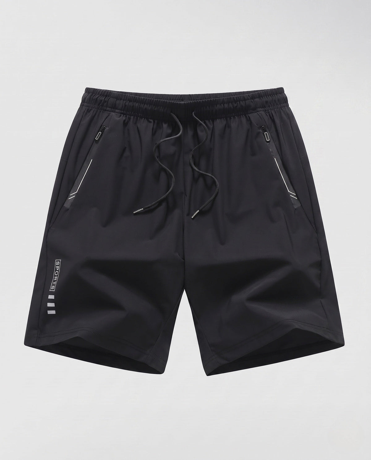Women's lightweight sports shorts with zip pockets - product shot