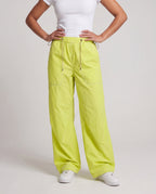 Ladies fashionable cargo pants with high wearing comfort and practical pockets - lower body view