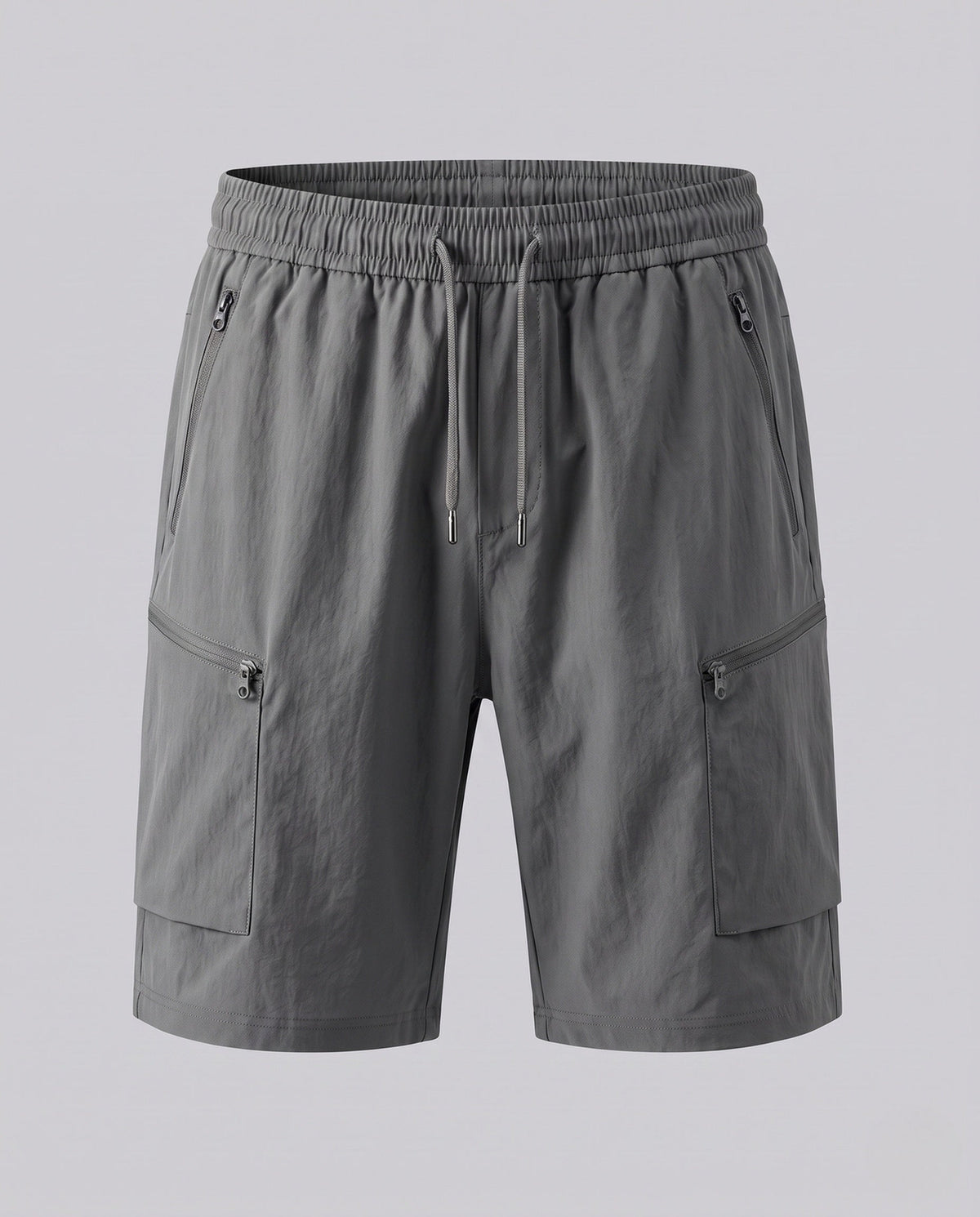 Women’s practical cargo shorts with elastic waistband and versatile pockets - product shot