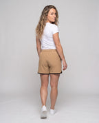 Ladies sporty breathable training shorts - back view