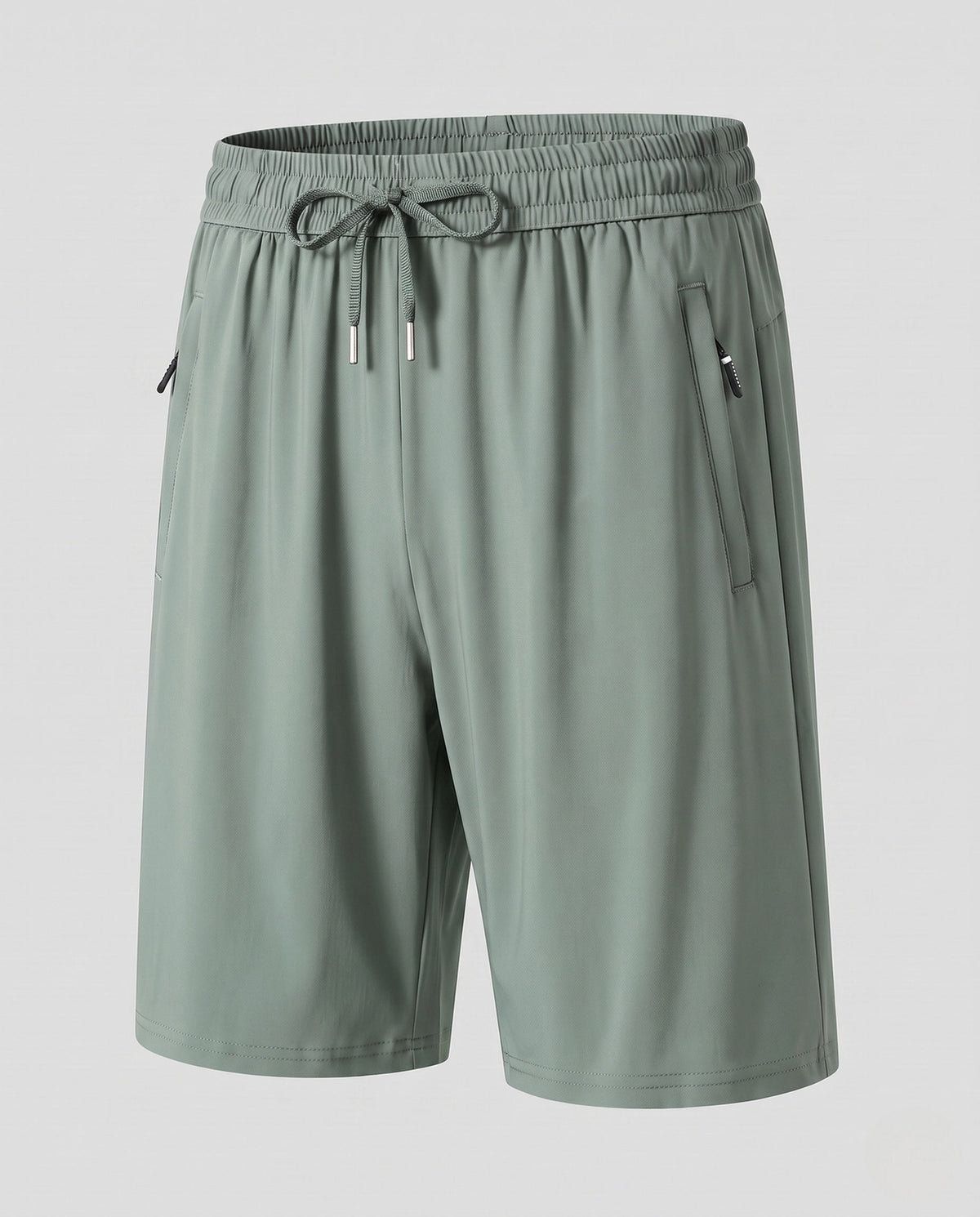 Women's sporty shorts with functional zip pockets - product shot