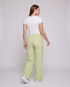 Women's technical cargo pants with adjustable waistband and multifunctional pockets - back view