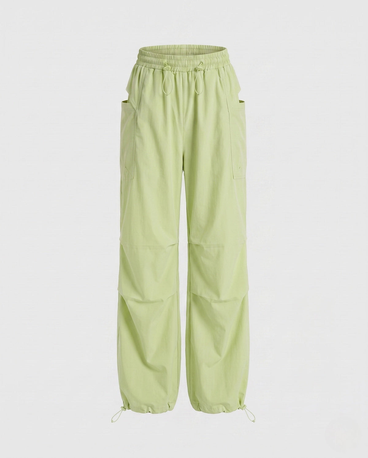 Women's technical cargo pants with adjustable waistband and multifunctional pockets - product shot
