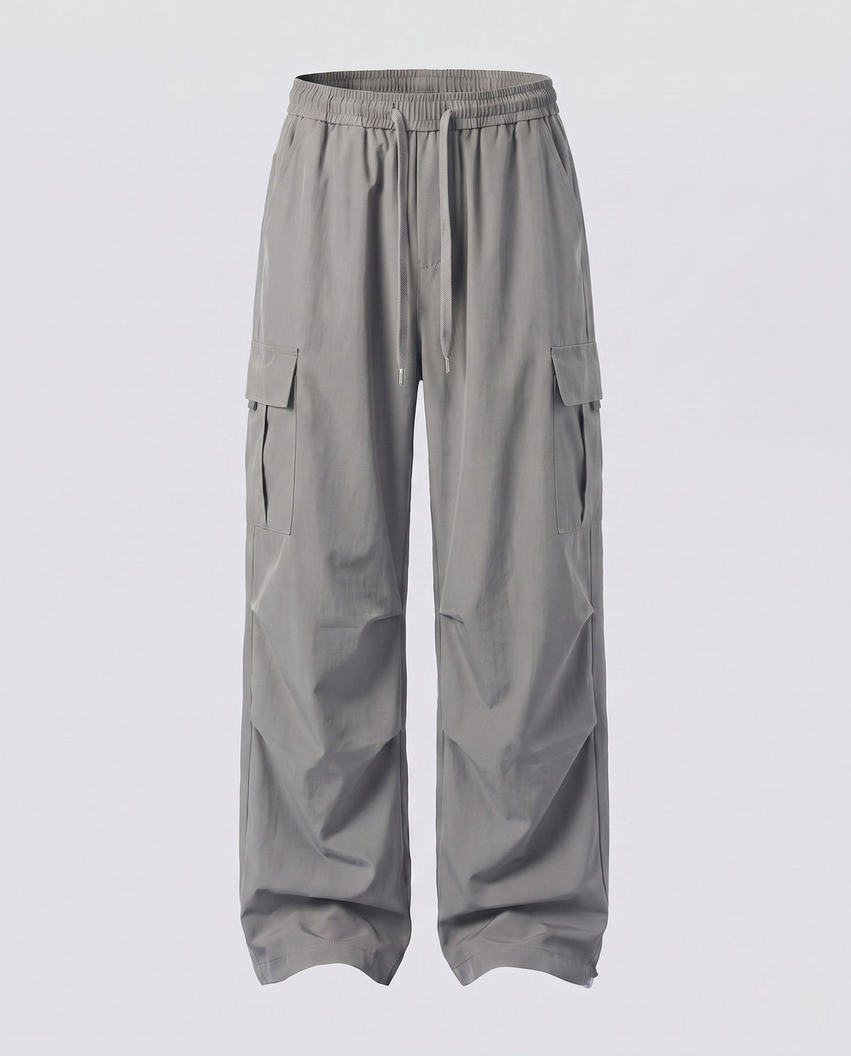 Women's cargo pants with elastic waistband and practical side pockets - product shot