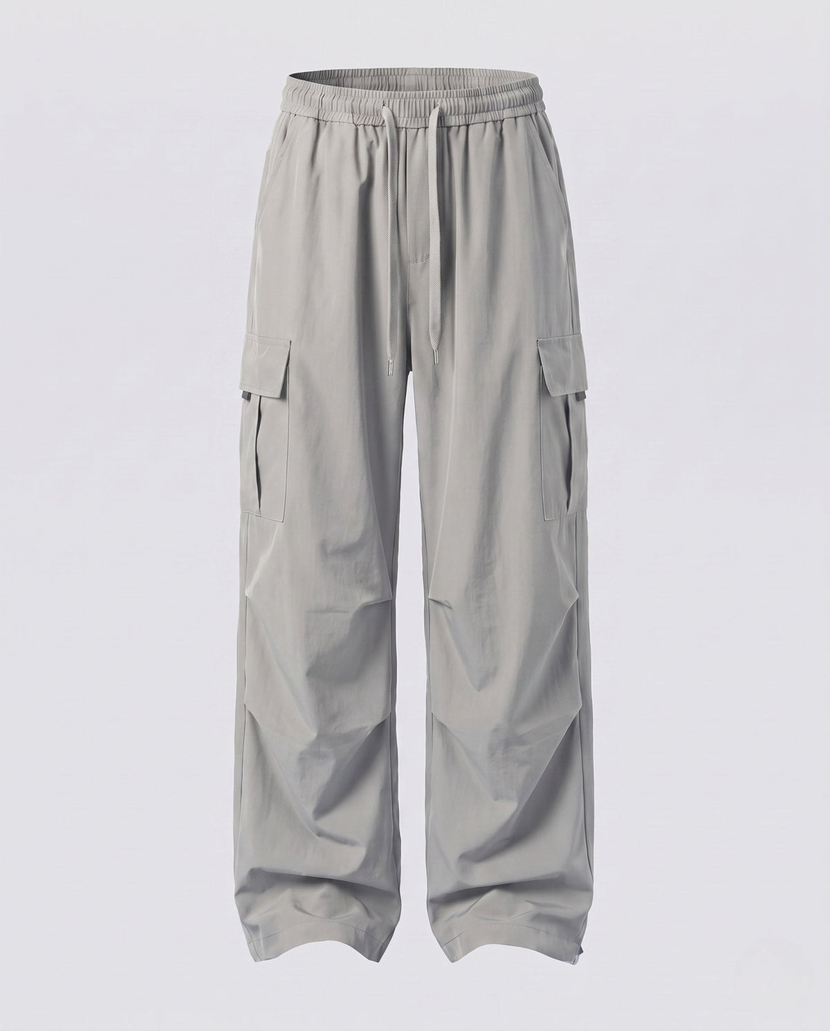 Women's cargo pants with elastic waistband and practical side pockets - product shot