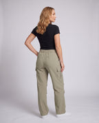 Women Cargo Pants with Practical Pocket Design - back view
