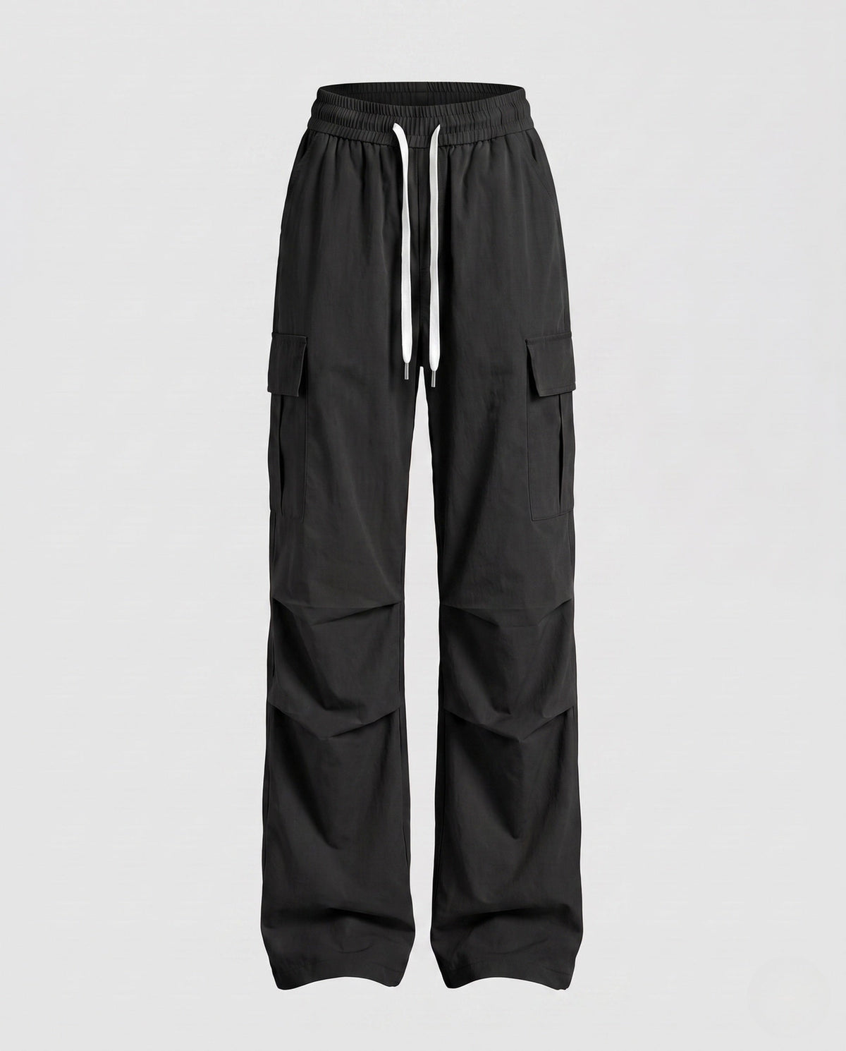 Women's cargo pants with practical side pockets and elastic waistband - product shot