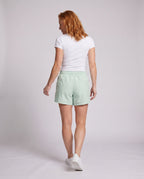 Women's Athletic Shorts with Elastic Waistband - back view