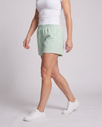 Women's Athletic Shorts with Elastic Waistband - lower body view