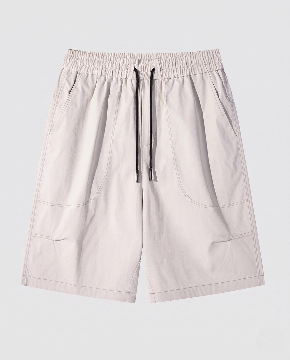 Women's sporty shorts with practical side pockets - product shot