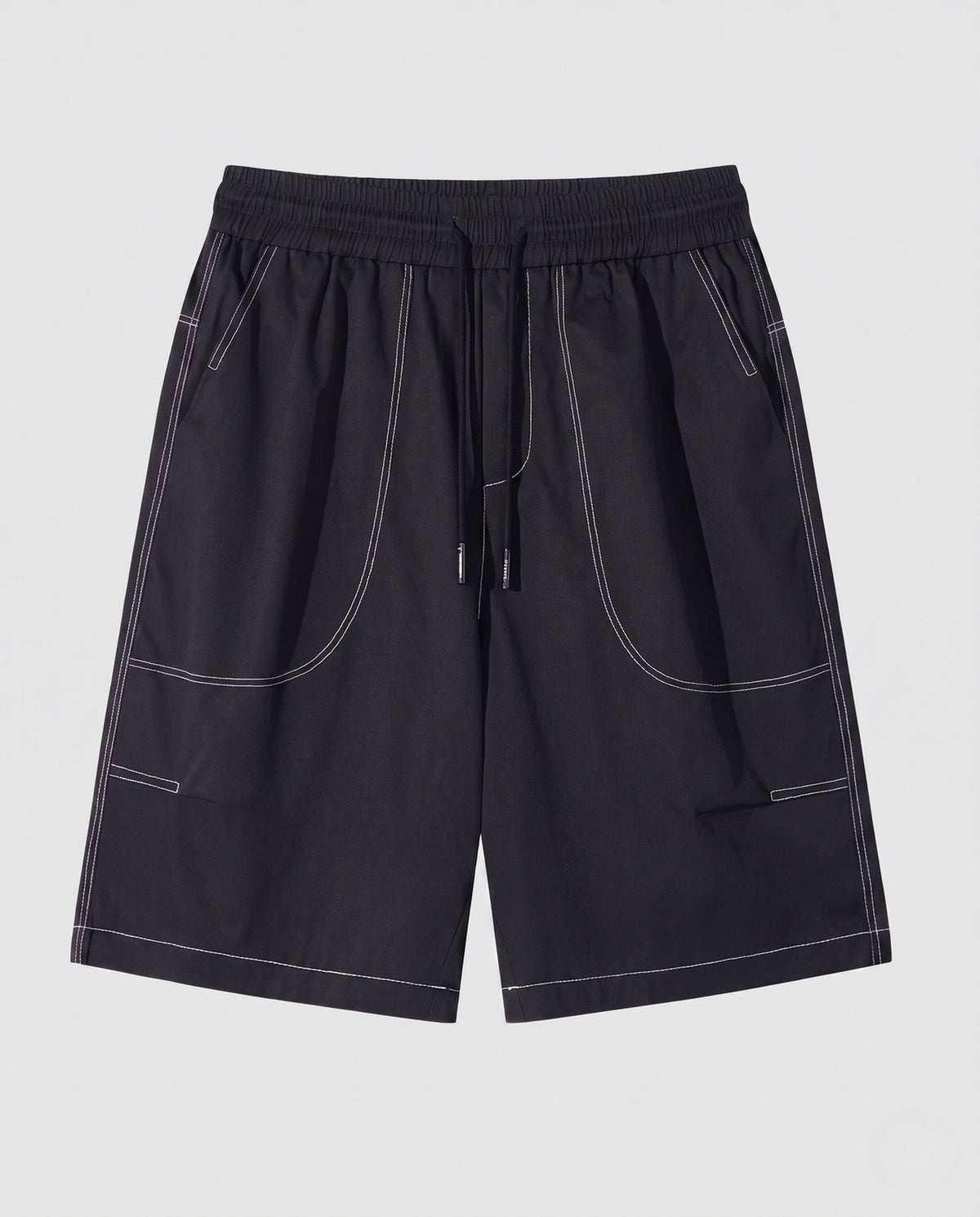 Women's sporty shorts with practical side pockets - product shot