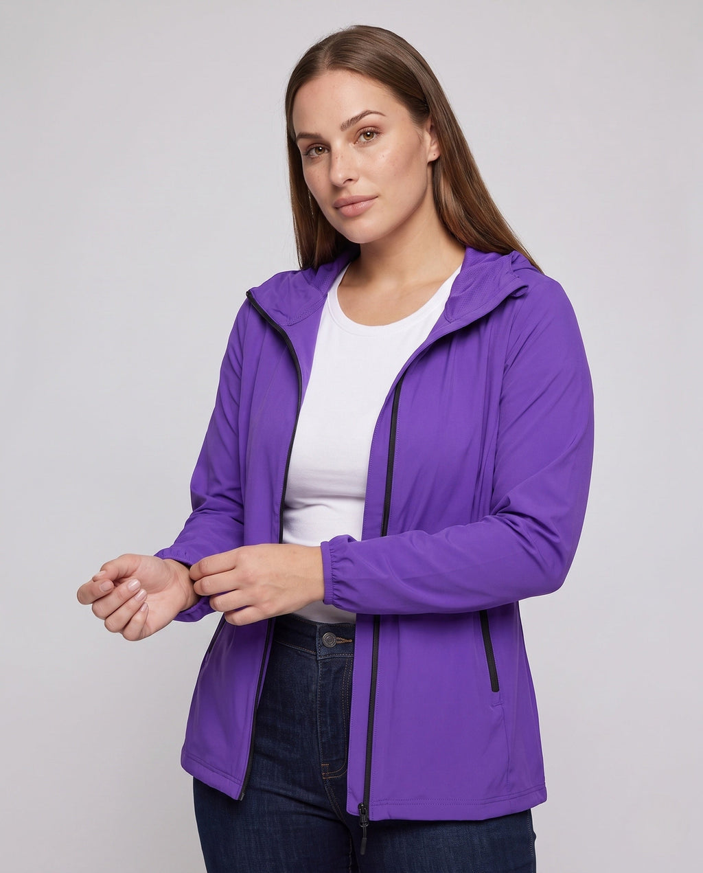 Women's technical sports jacket All Fashion - upper body view