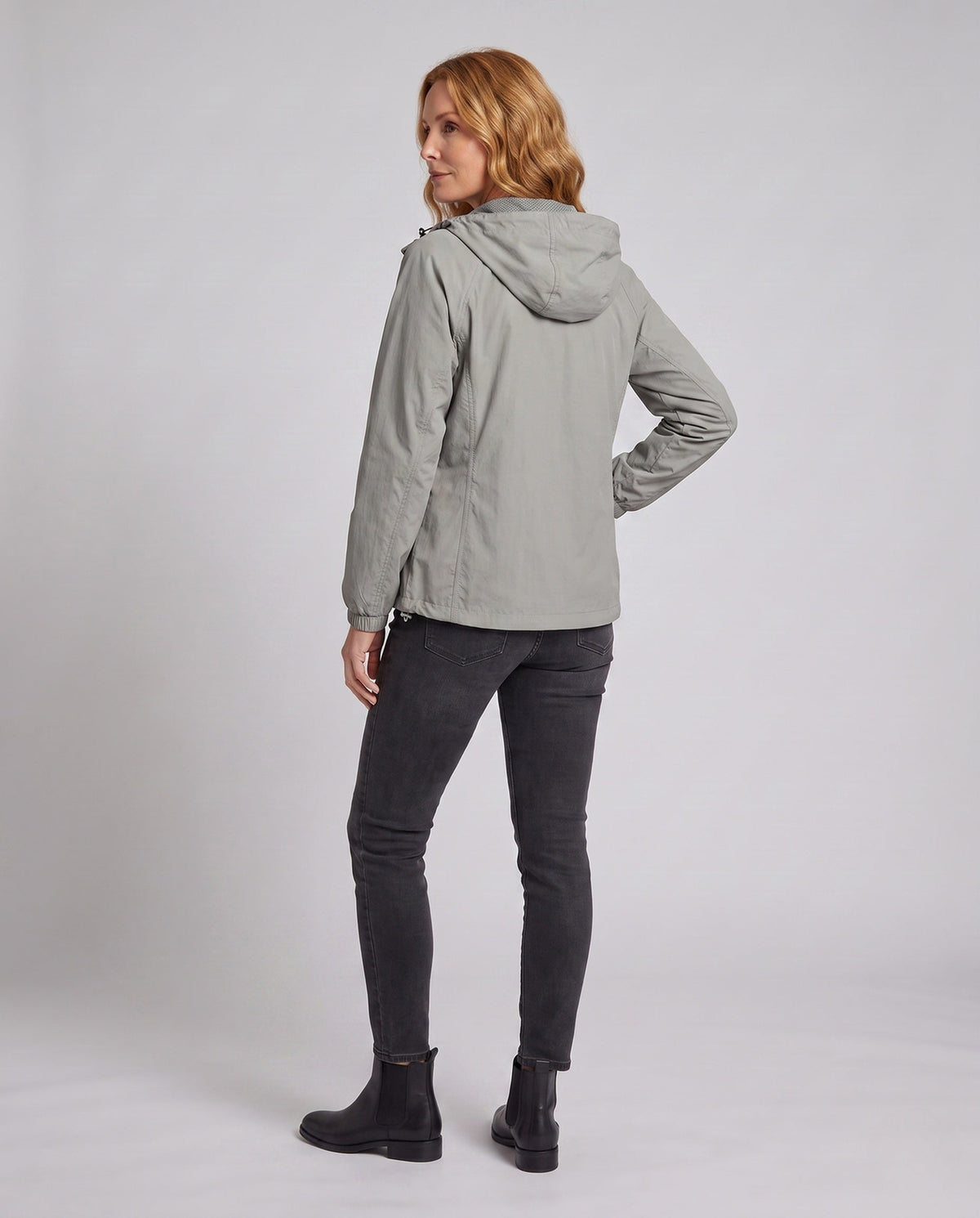 Women's ultra-light functional jacket with adjustable hood collar All Fashion - back view
