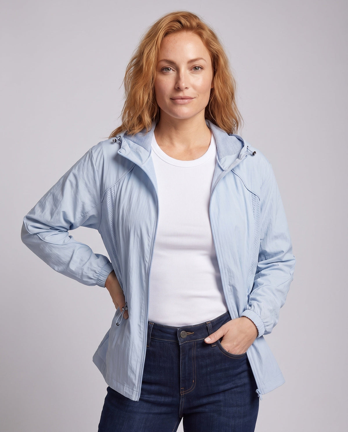 Women UV Protection Outdoor Jacket with Breathable Properties All Fashion - upper body view