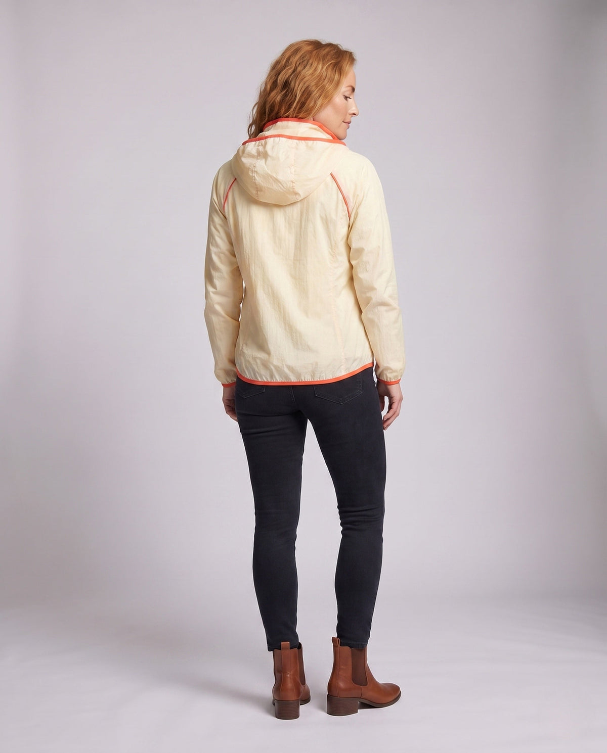 Women's UV protection jacket with removable hood and breathable properties All Fashion - back view