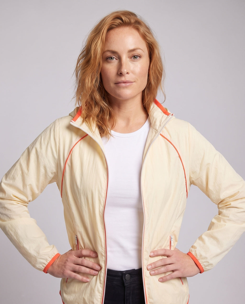 Women's UV protection jacket with removable hood and breathable properties All Fashion - upper body view