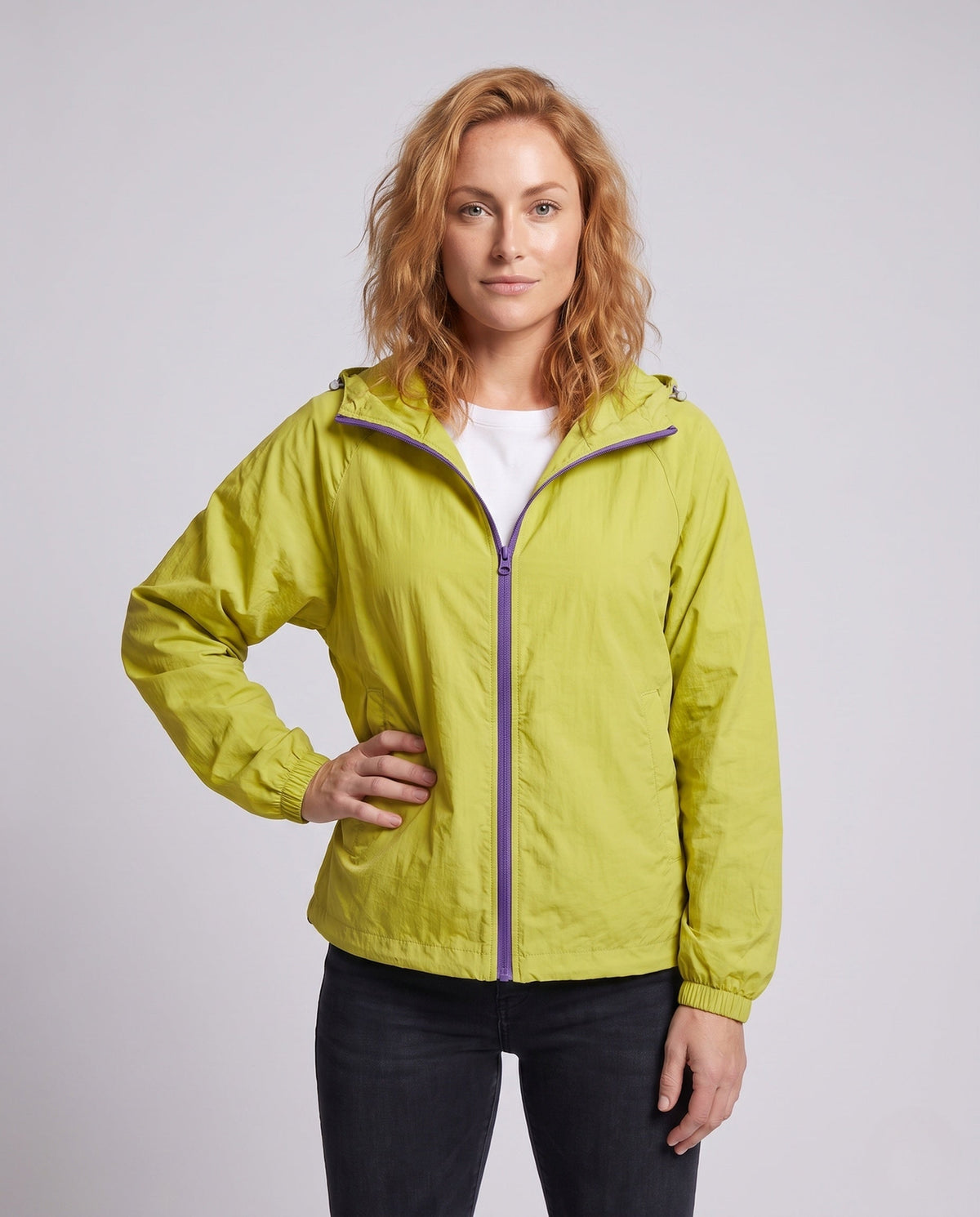 Ladies UV protection jacket with breathable properties and adjustable hood All Fashion - upper body view