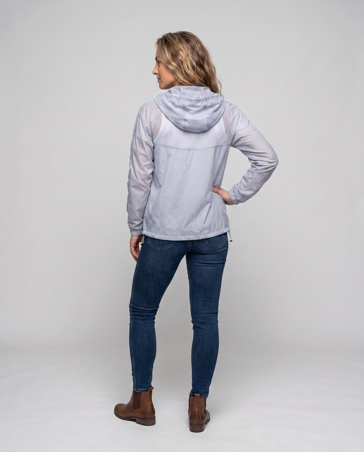 Women's windproof breathable jacket with UV protection All Fashion - back view
