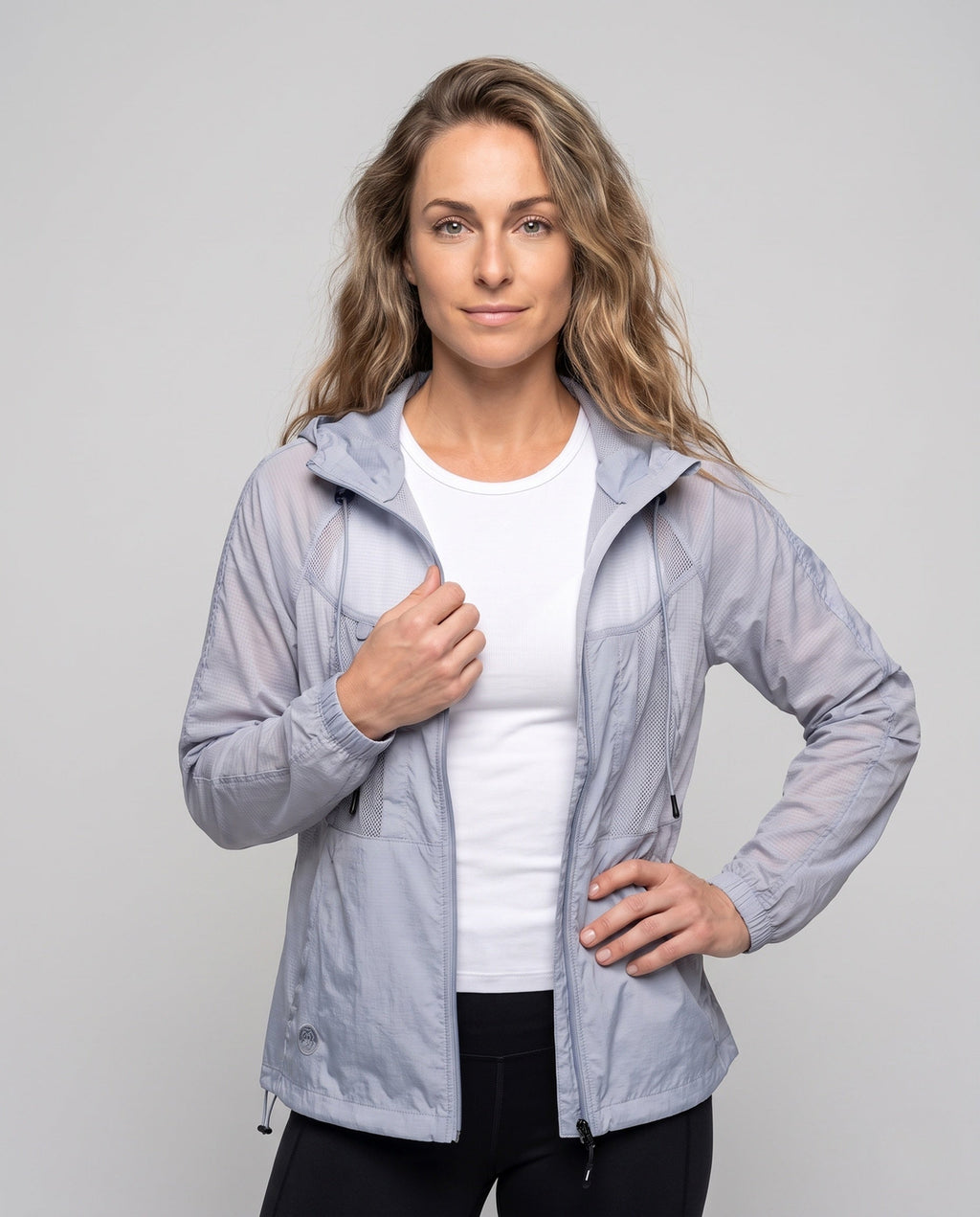 Women's windproof breathable jacket with UV protection All Fashion - upper body view
