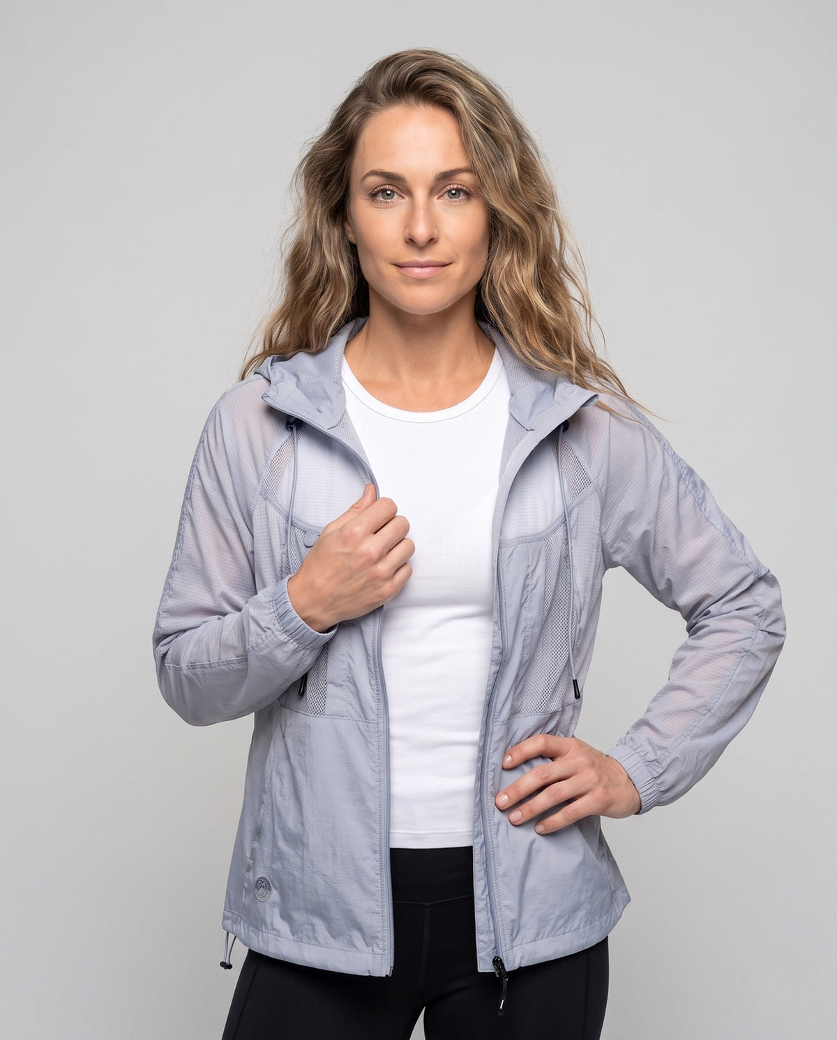 Women's windproof breathable jacket with UV protection All Fashion - upper body view