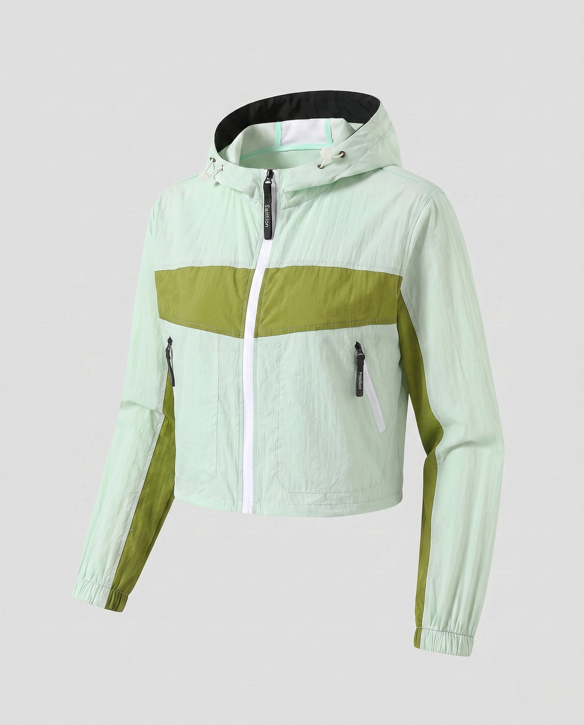 Women's Short Multifunctional Outdoor Jacket with Hood All Fashion - product shot