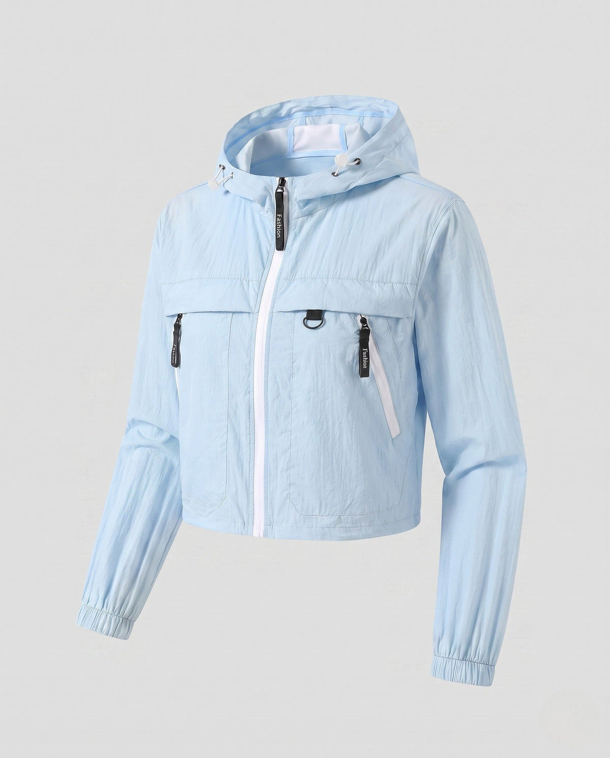 Women's Short Multifunctional Outdoor Jacket with Hood All Fashion - product shot