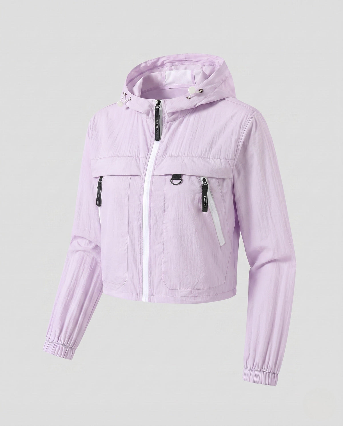 Women's Short Multifunctional Outdoor Jacket with Hood All Fashion - product shot
