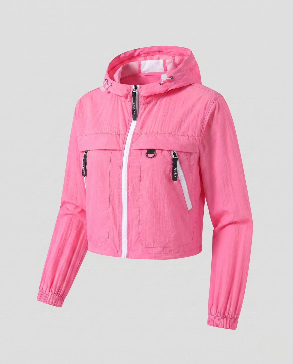 Women's Short Multifunctional Outdoor Jacket with Hood All Fashion - product shot