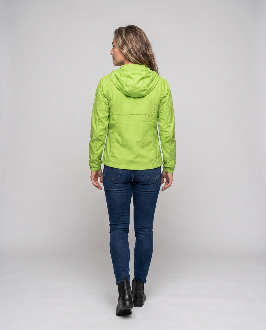 Women's Lightweight Rain Jacket with Breathable Features All Fashion - back view
