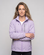 Women's Lightweight Sports Jacket with Adjustable Hood Area and Reflective Inserts All Fashion - upper body view