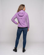 Women lightweight windbreaker jacket with breathable material and adjustable hood All Fashion - back view