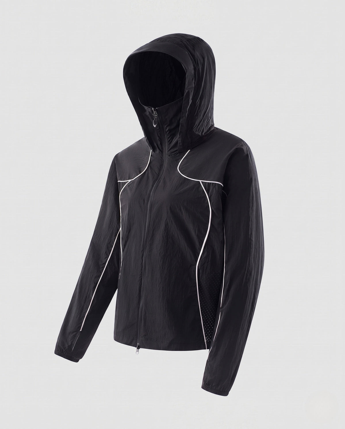Women lightweight windbreaker jacket with breathable material and adjustable hood All Fashion - product shot