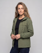 Women’s lightweight, windproof sports jacket with adjustable hood All Fashion - upper body view