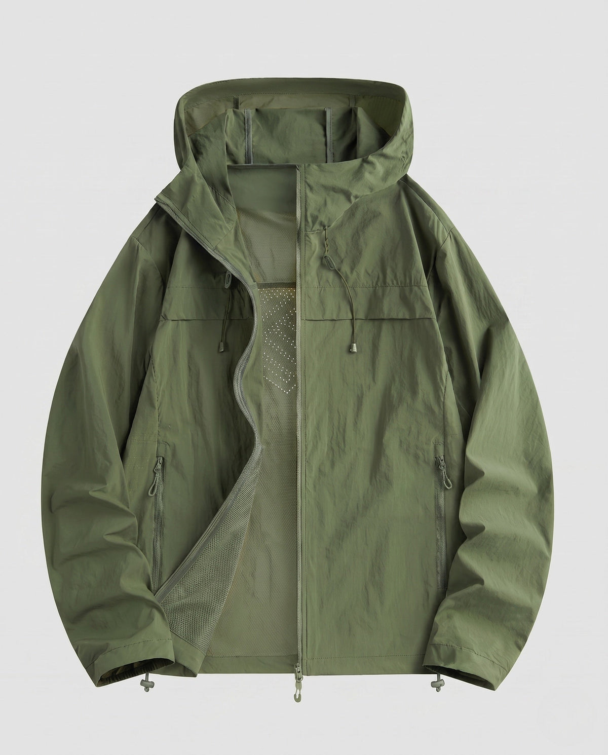Women’s lightweight, windproof sports jacket with adjustable hood All Fashion - product shot