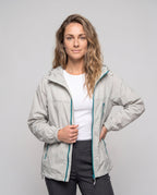 Women's Lightweight Wind Jacket with Practical Pockets and Adjustable Hood All Fashion - upper body view