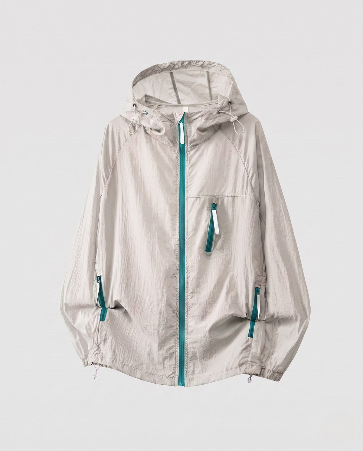 Women's Lightweight Wind Jacket with Practical Pockets and Adjustable Hood All Fashion - product shot