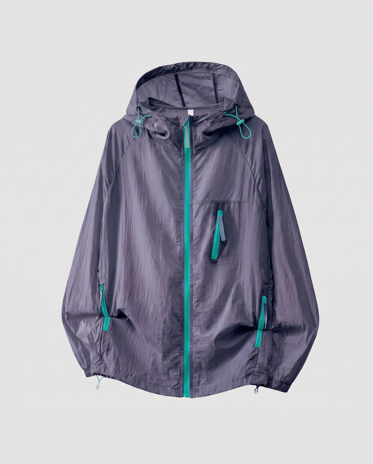 Women's Lightweight Wind Jacket with Practical Pockets and Adjustable Hood All Fashion - product shot