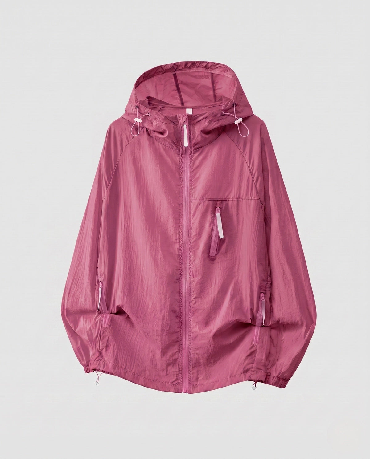 Women's Lightweight Wind Jacket with Practical Pockets and Adjustable Hood All Fashion - product shot