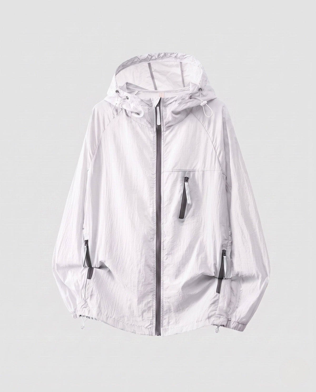 Women's Lightweight Wind Jacket with Practical Pockets and Adjustable Hood All Fashion - product shot