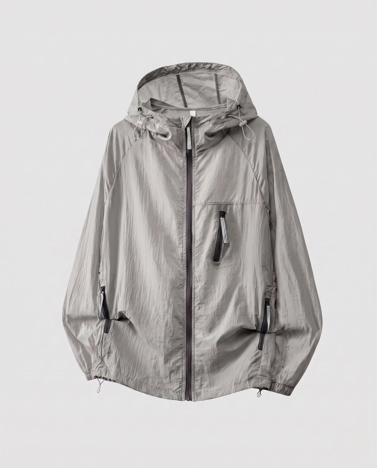 Women's Lightweight Wind Jacket with Practical Pockets and Adjustable Hood All Fashion - product shot