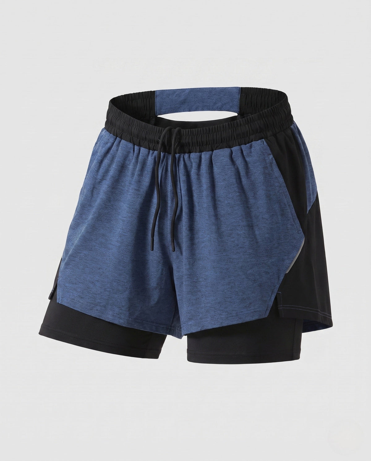 Women's sporty running shorts with innovative Möbius band and breathable inserts - product shot
