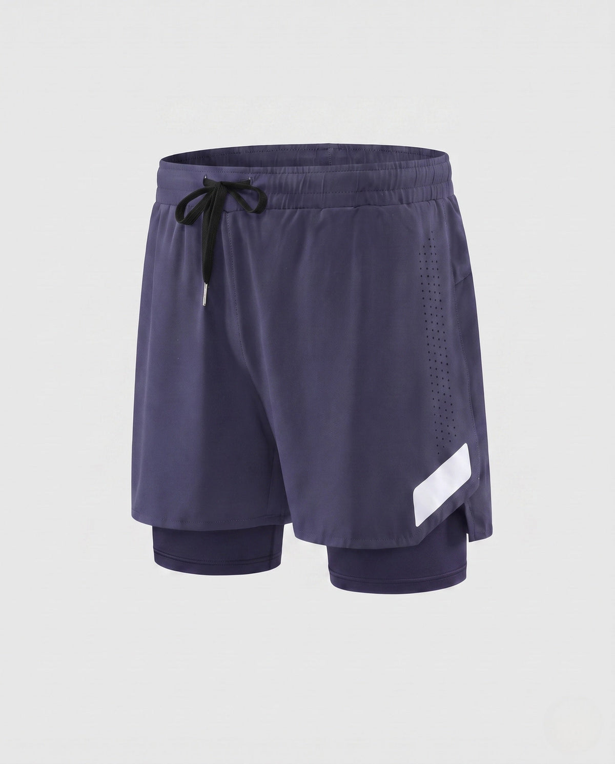 Women's Sporty Running Shorts with Integrated Compression Shorts - product shot