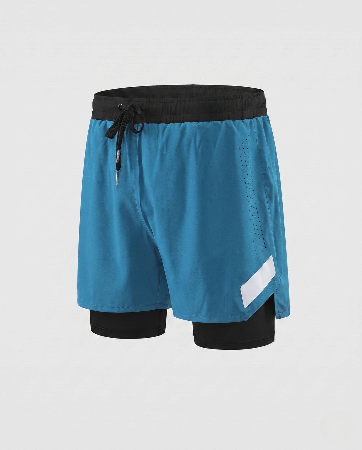 Women's Sporty Running Shorts with Integrated Compression Shorts - product shot