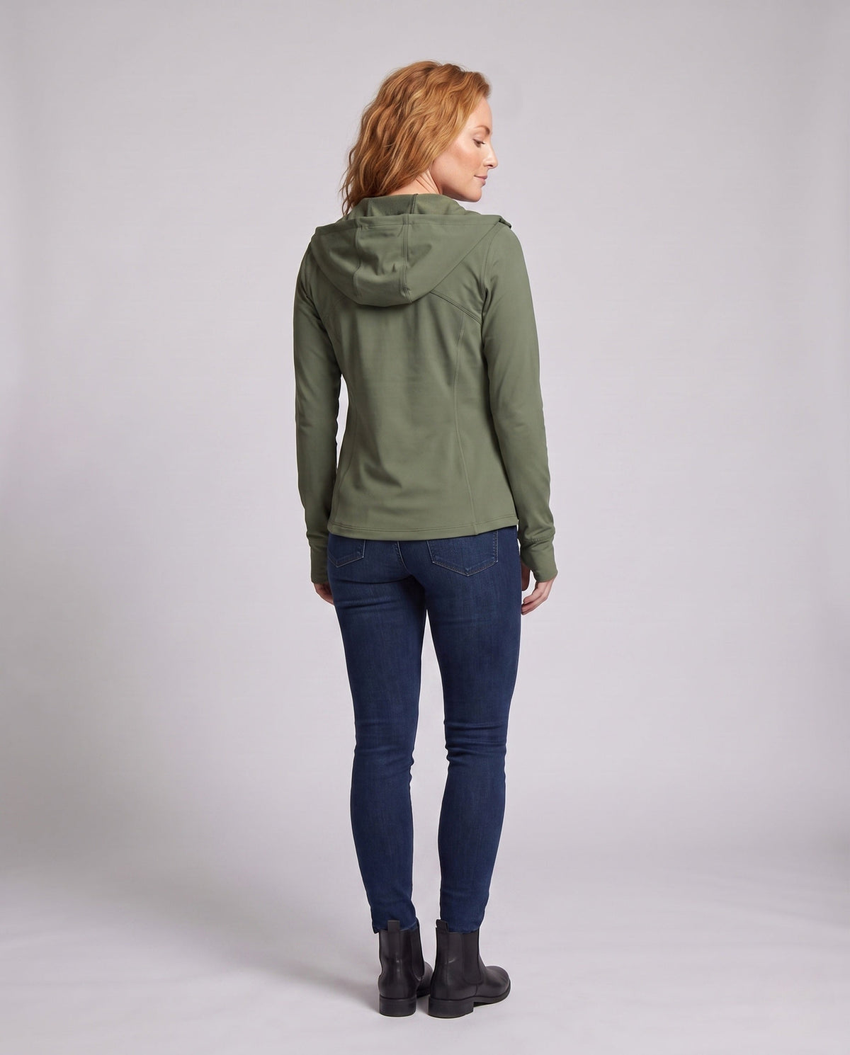 Women's Sporty Wind Jacket with Lightweight and Water-Repellent Material All Fashion - back view