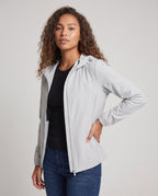 Women's versatile functional jacket with adjustable hood and breathable GewAll Fashione All Fashion - upper body view