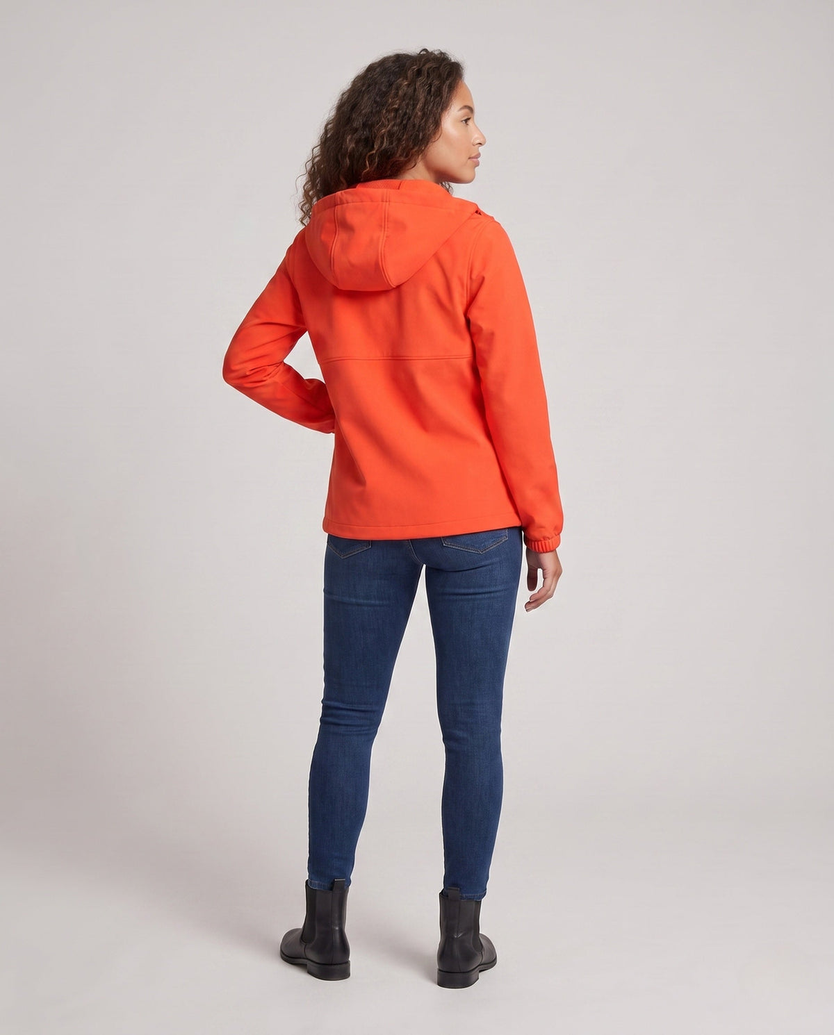 Women's water-repellent functional jacket with adjustable hood All Fashion - back view