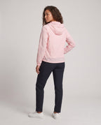 Women's windproof softshell jacket with adjustable hood All Fashion - back view